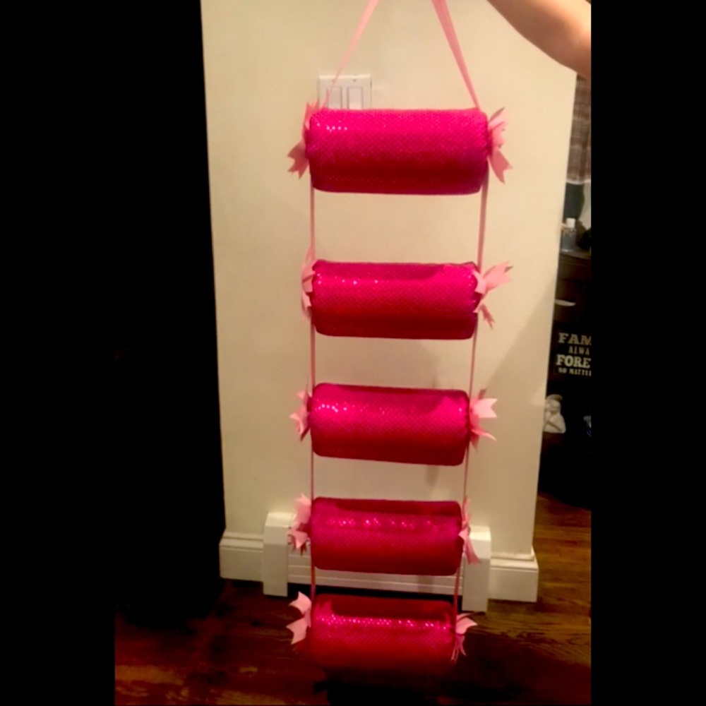 Bling pink headband holder like new